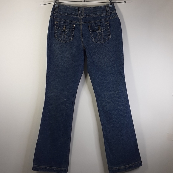Cato Blue Jeans Button Back Pockets Size 8 - Picture 5 of 16